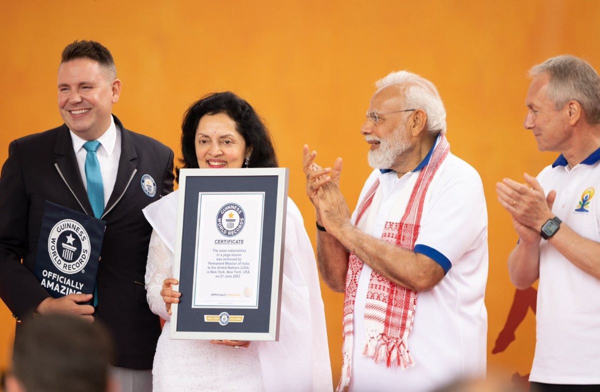 Guinness World Record of Yoga at UN