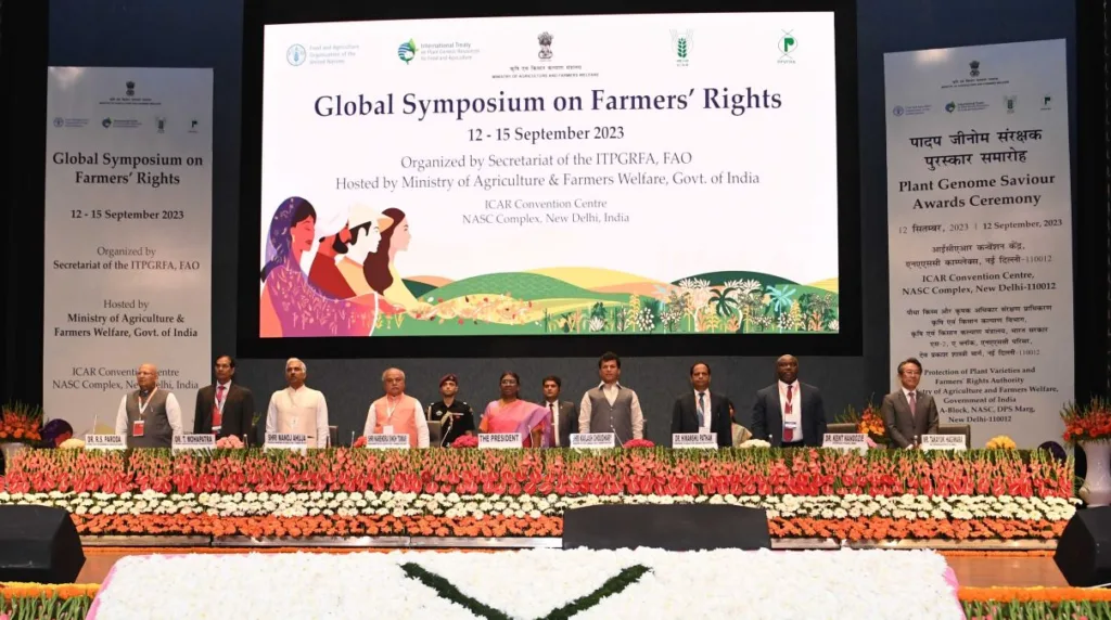 President of India Inaugurates Global Symposium on Farmers' Rights at ICAR Today