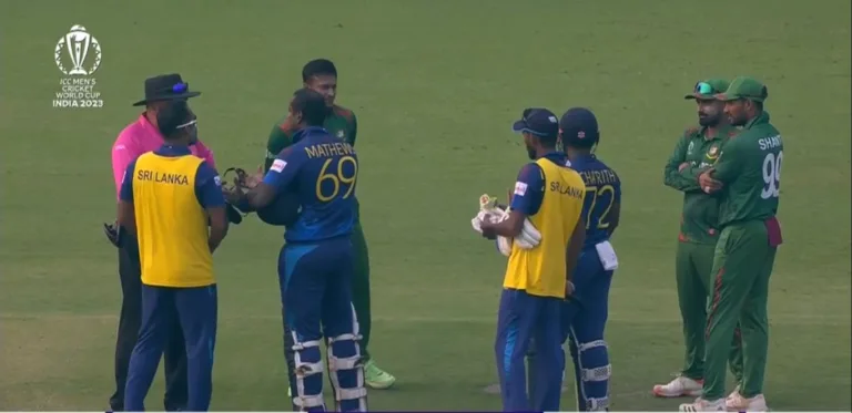 Angelo Mathews Timed Out