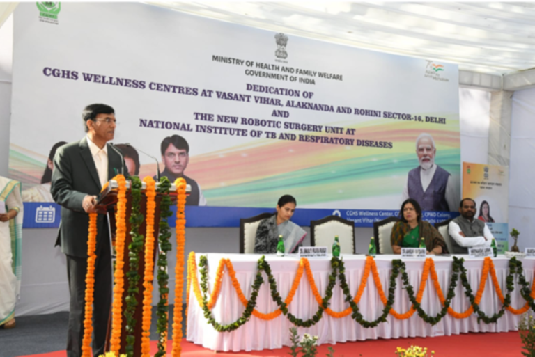 Union Health Minister Inaugurates 3 CGHS Wellness Centres and Robotic Unit at NIT & RD