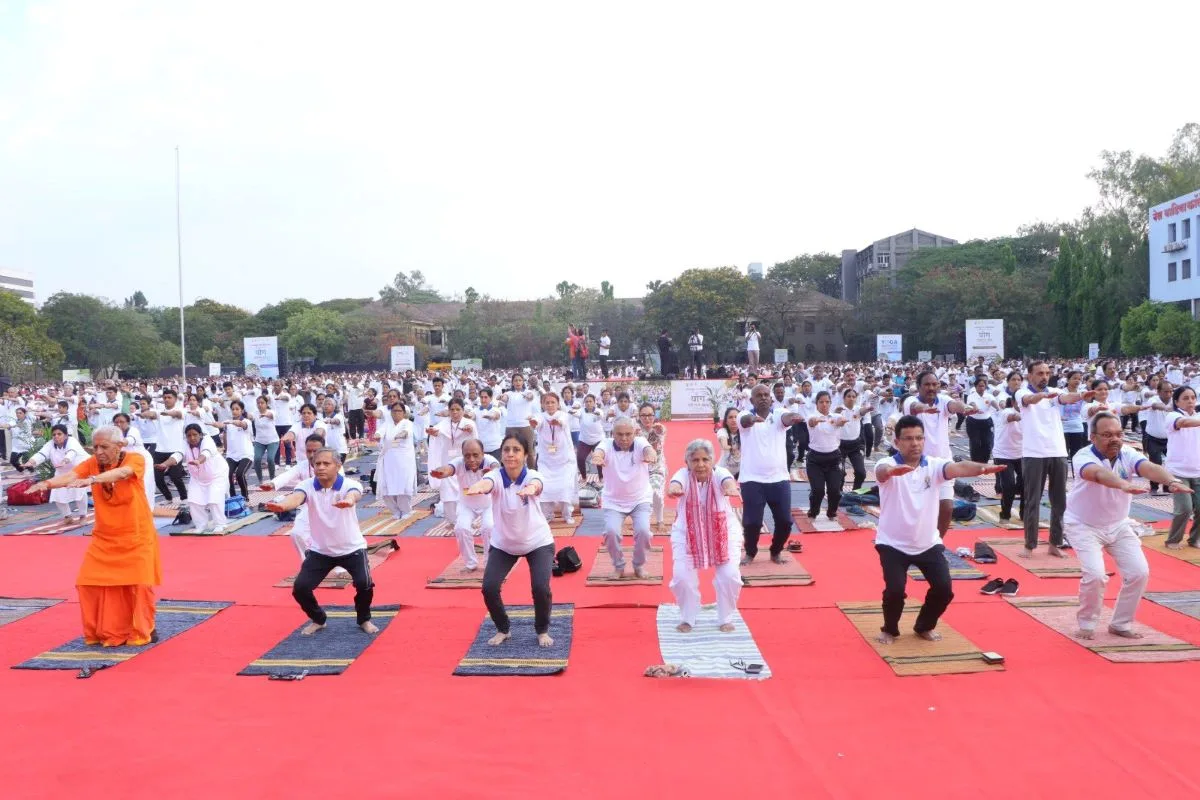 ‘Yoga Mahotsav’ Marks Grand Celebration in Pune Ahead of International Day of Yoga