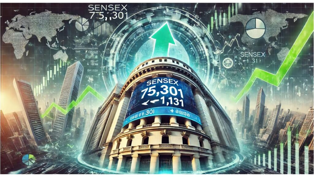 Sensex jumped 1600 points Nifty up by 500 points seeing Trump’s reversal as a ray of hope
