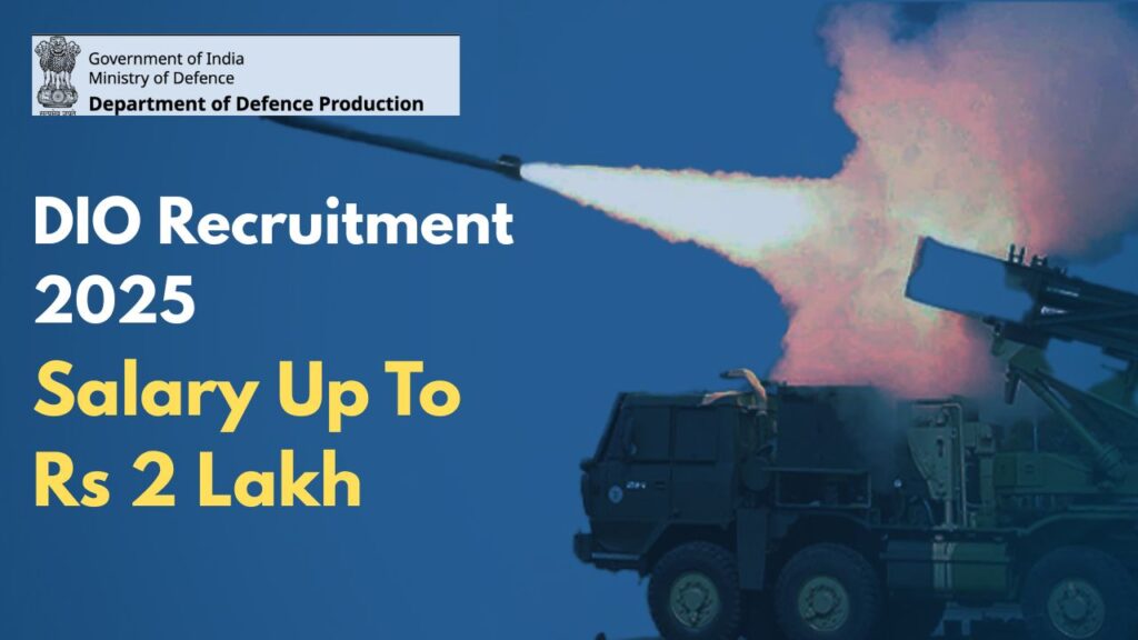 DIO defence Recruitment 2025