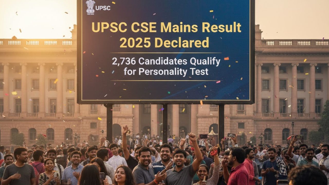 UPSC CSE Mains Result 2025 Declared: 2,736 Candidates Qualify for ...